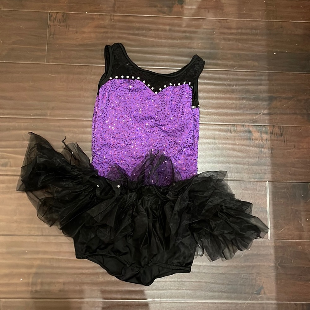 Costume Gallery Purple and black with mini tutu